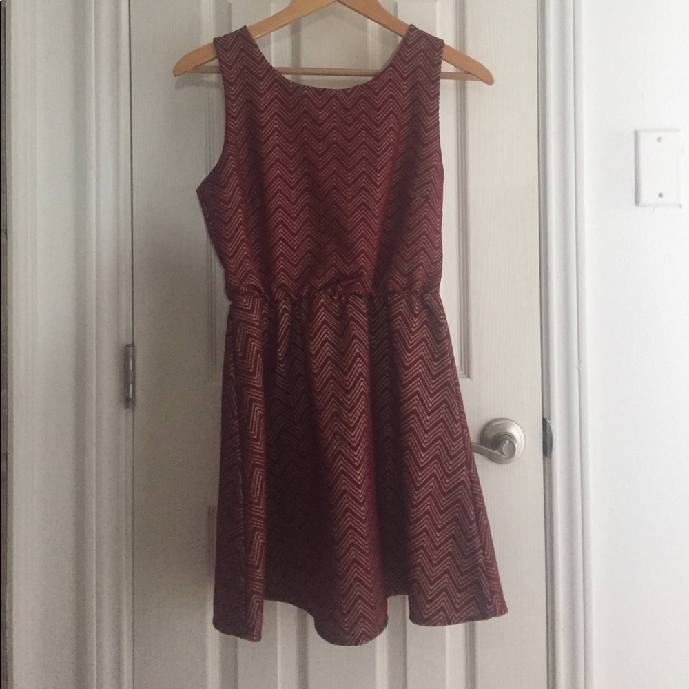 Adorable maroon dress
