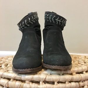 Rag & Bone Black Suede Ankle Boots