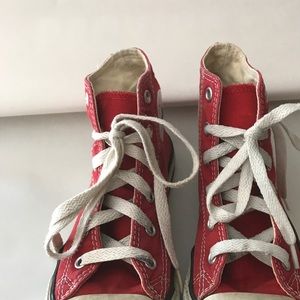 Kids red converse 13.5