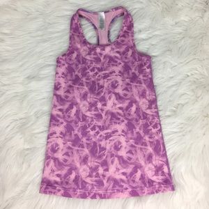 Ivivva Abstract pink tank top size 6