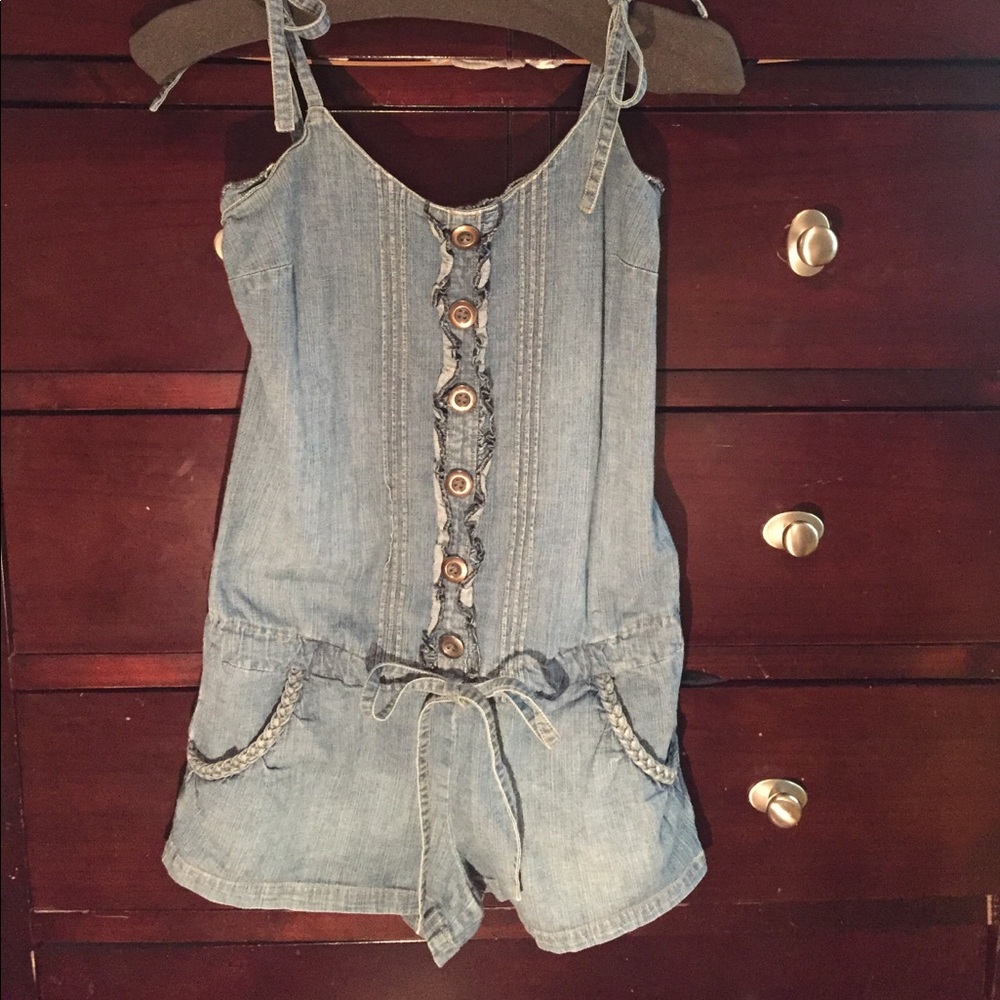 Denim romper