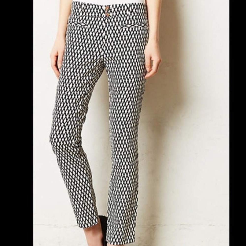 Anthropologie Cartonnier Charlie Ankle Pants Sz 0