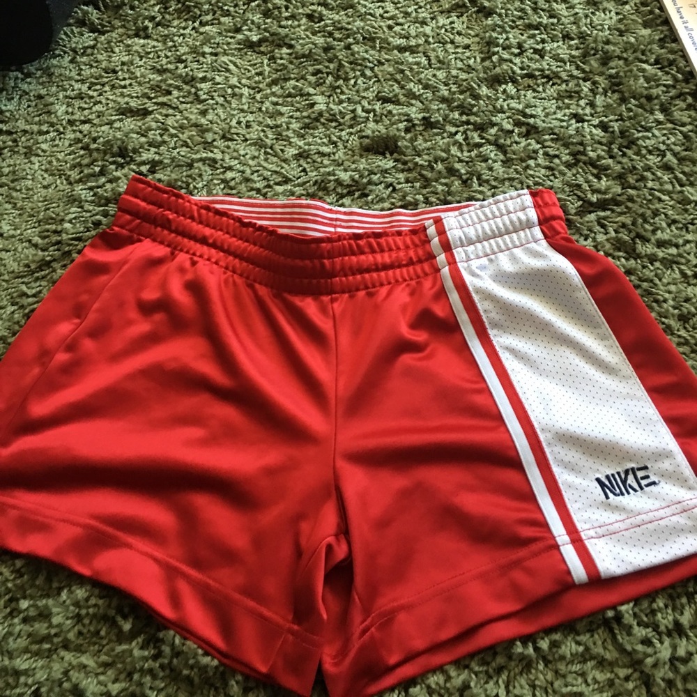 Nike red shorts