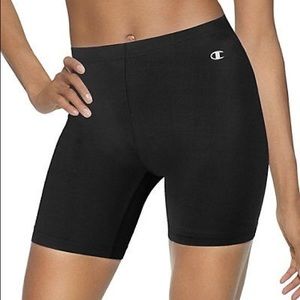Champion Gear, spandex, black compression shorts