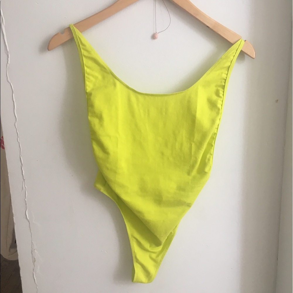 American apparel backless bodysuit