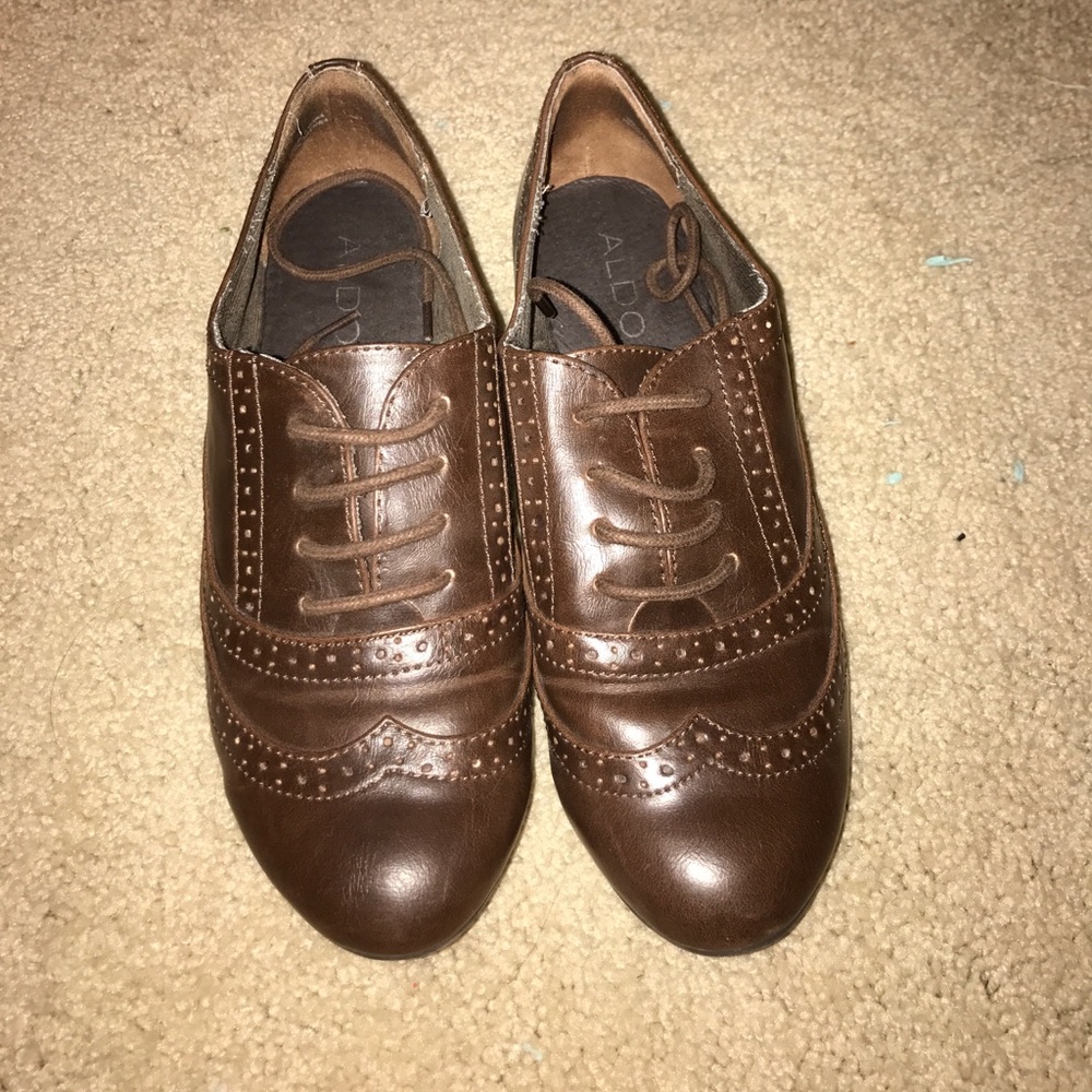 Brown Leather Oxfords