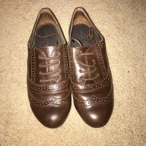 Brown Leather Oxfords