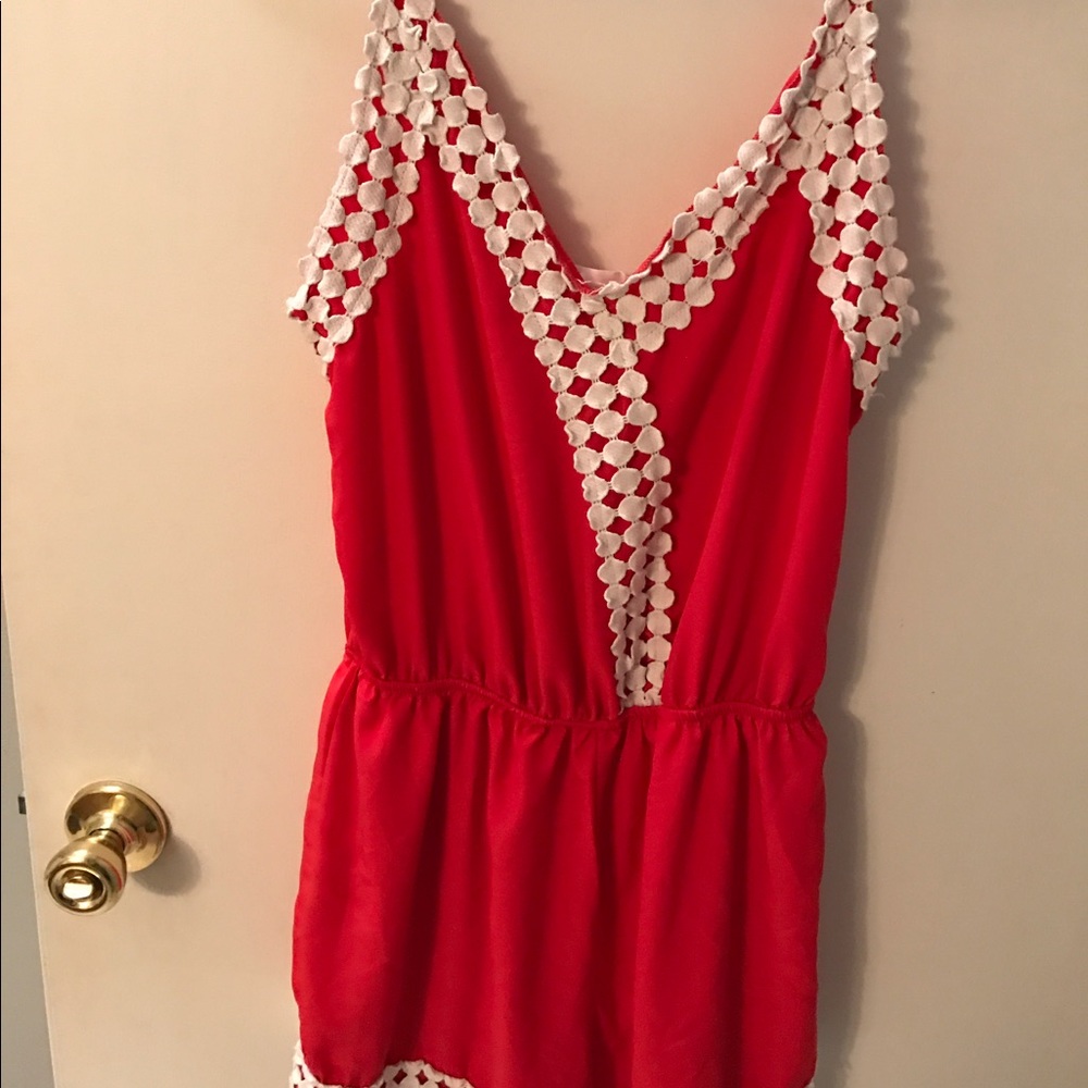 Red romper