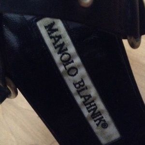 Manolo Blahnik Black Sandals