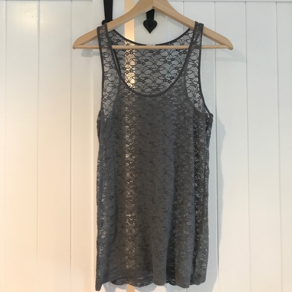 Lace J.Crew tank top