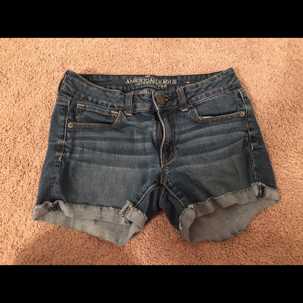 American eagle midi shorts