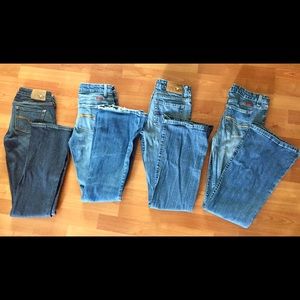 Lot of four bootcut/flare TILT jeans