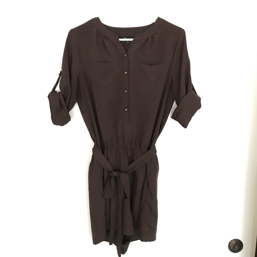 Brown city look romper