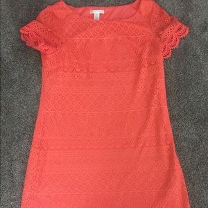 Salmon lace dress