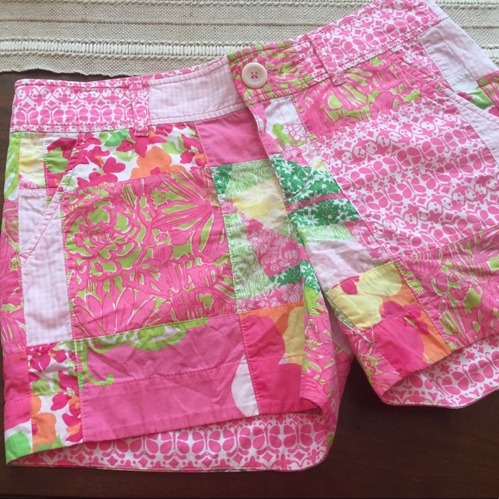 Lilly Pulitzer Size 2 Patchwork Shorts - image 1
