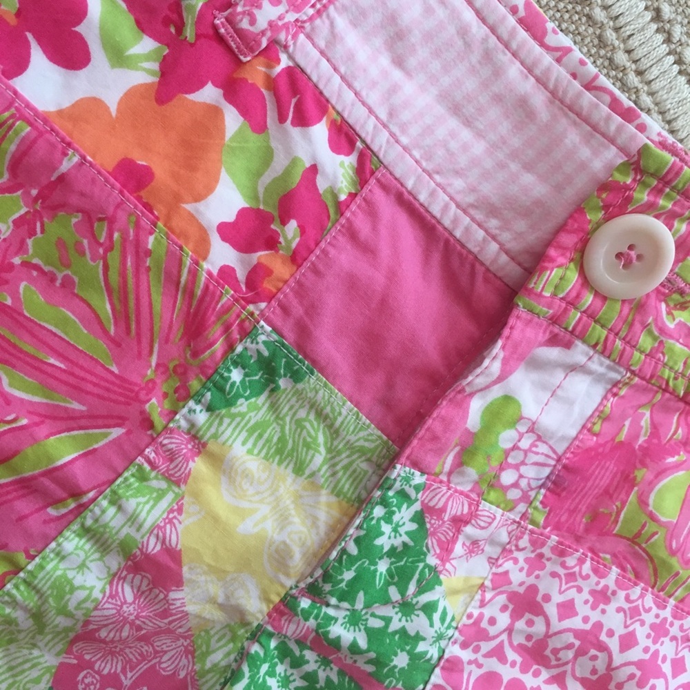 Lilly Pulitzer Size 2 Patchwork Shorts - image 2