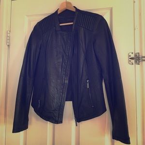 Faux Leather Moro Jacket