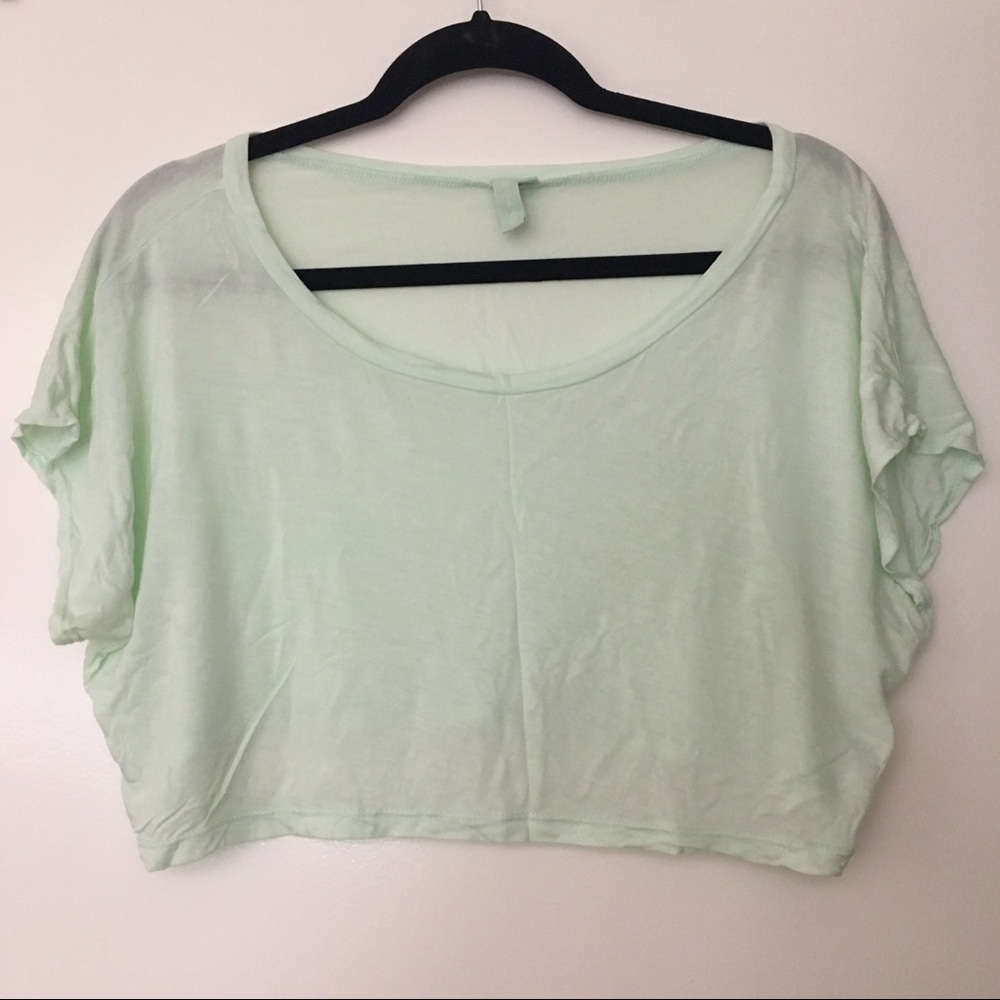 Mint Green Emma & Sam Crop Tee