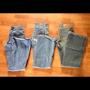 Lot of three bootcut/flare TILT jean Size 1 Short