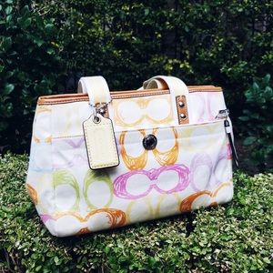 Coach Multicolored Canvas Tote