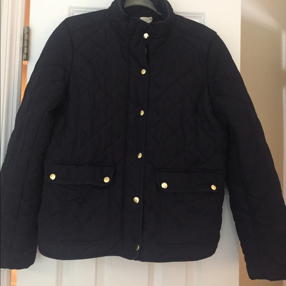 J crew quilted jacket