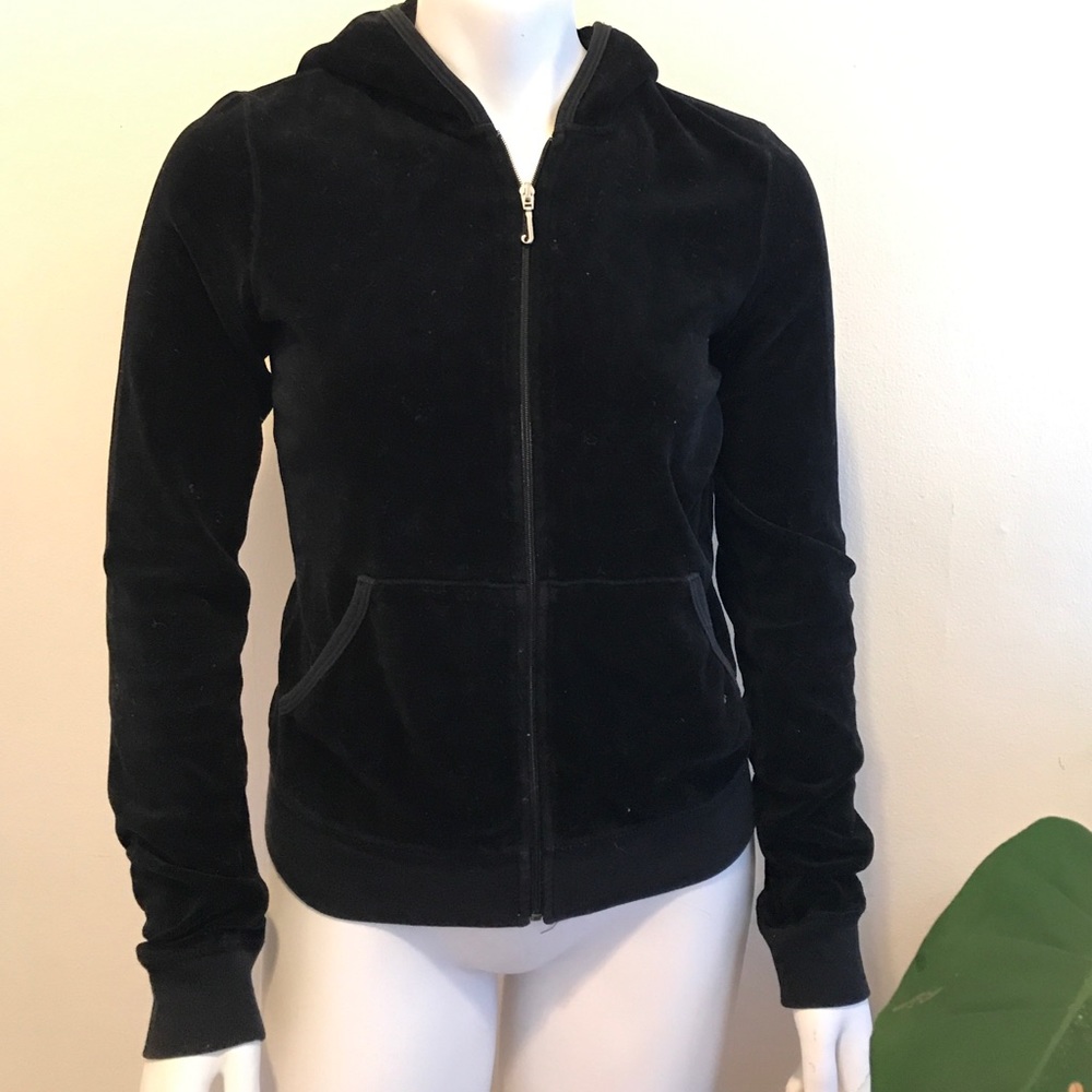 Juicy Couture Velvet Zip Track Jacket