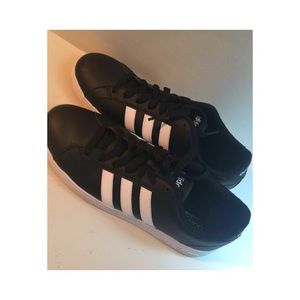 Adidas Neo black and white shoes