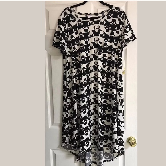 LuLaRoe Dresses & Skirts - LuLaRoe Disney Collection Black & White Carly