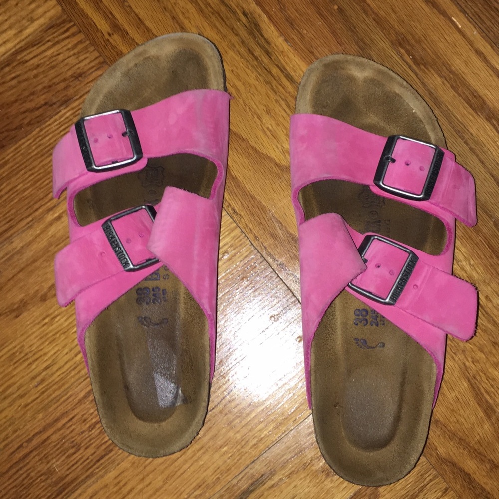 Pink birkenstocks