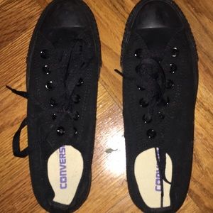 Black converse, size 7.5 in women's