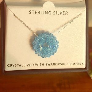 Sterling Silver Swarovski necklace.