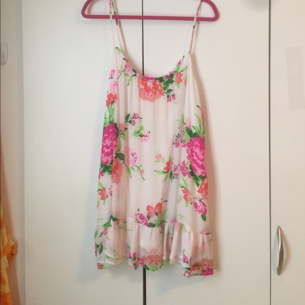 Floral printed sheer Abercrombie dress