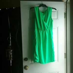 Flowy green dress