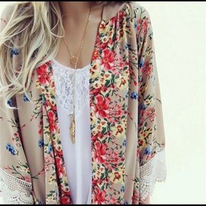 Lace kimono (no brand)