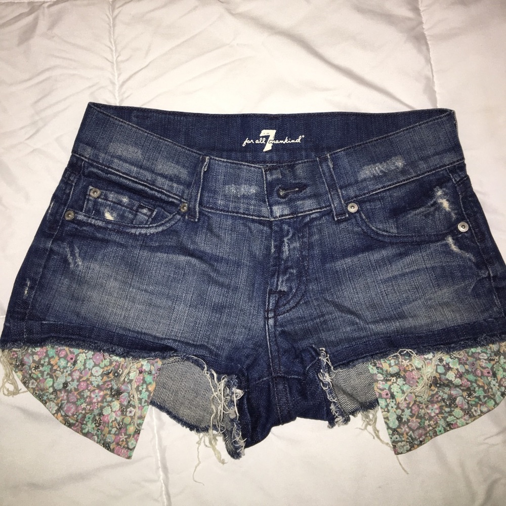 Denim shorts