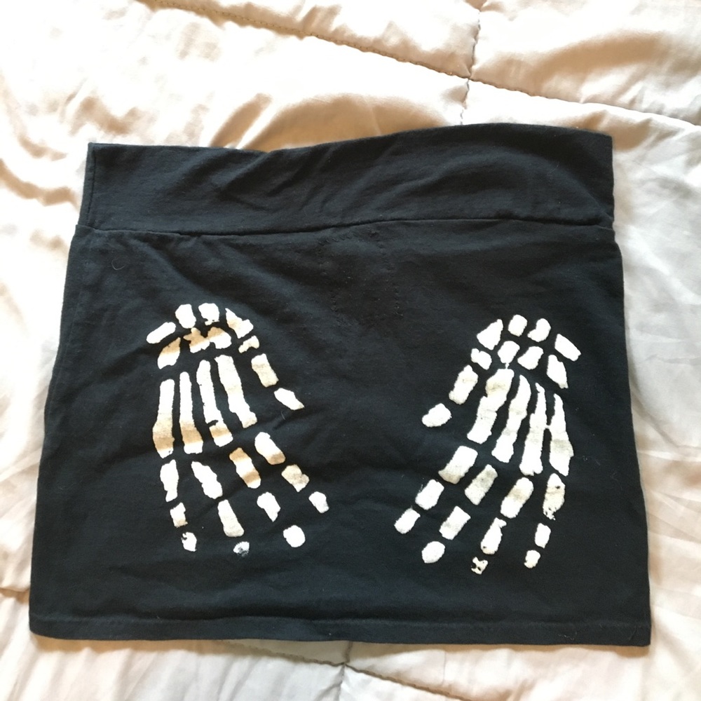 ❌ON HOLD❌Skeleton handprint skirt