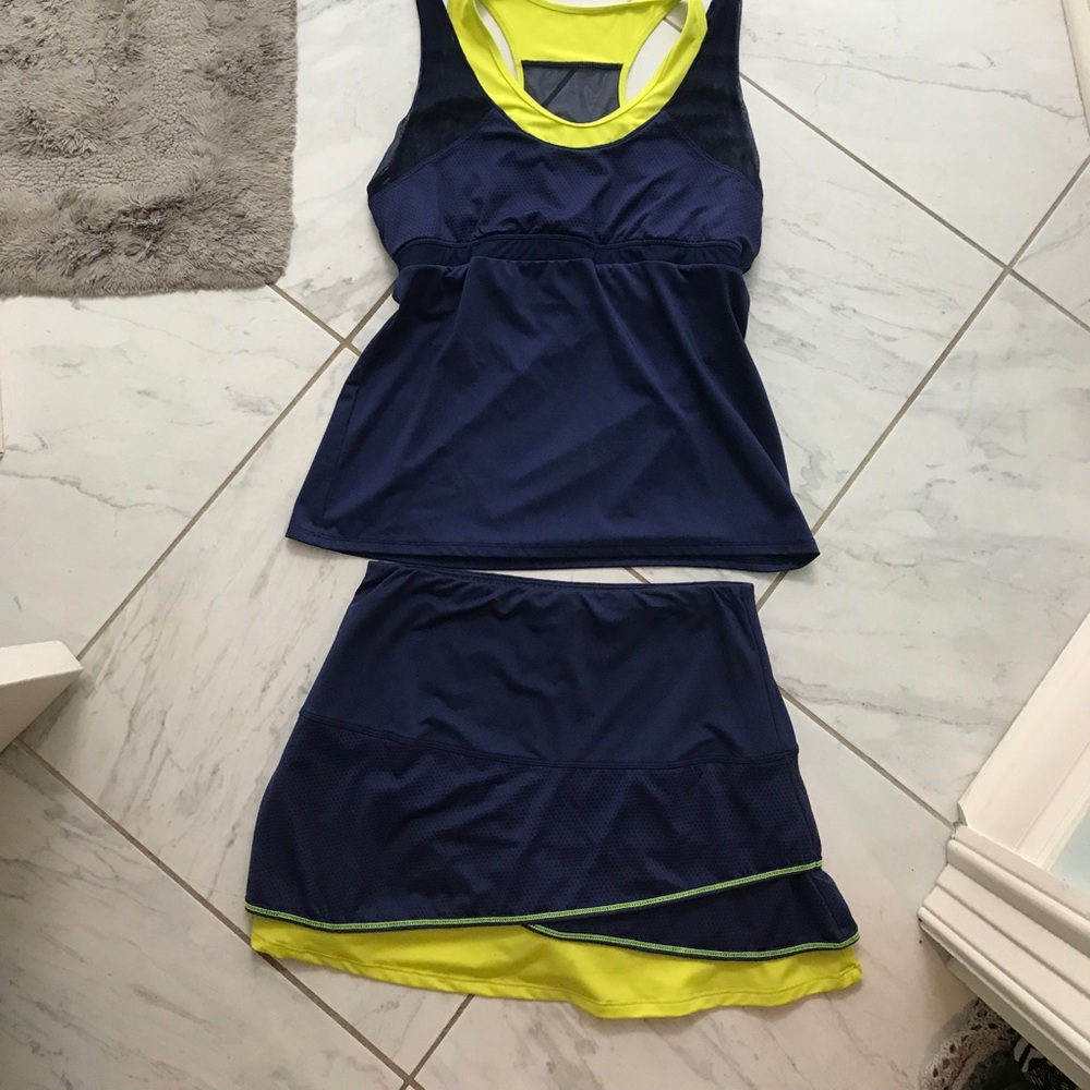 Matching tennis outfit worn once for a tournament