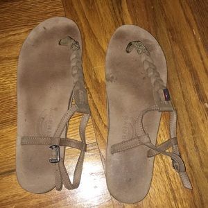 Rainbow Sandals, dark brown, size 7.5