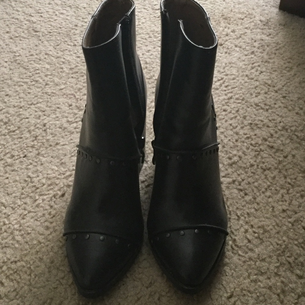 Black studded boots