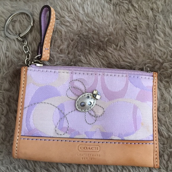 Coach Handbags - Coach Light Purple Keychain Change Purse