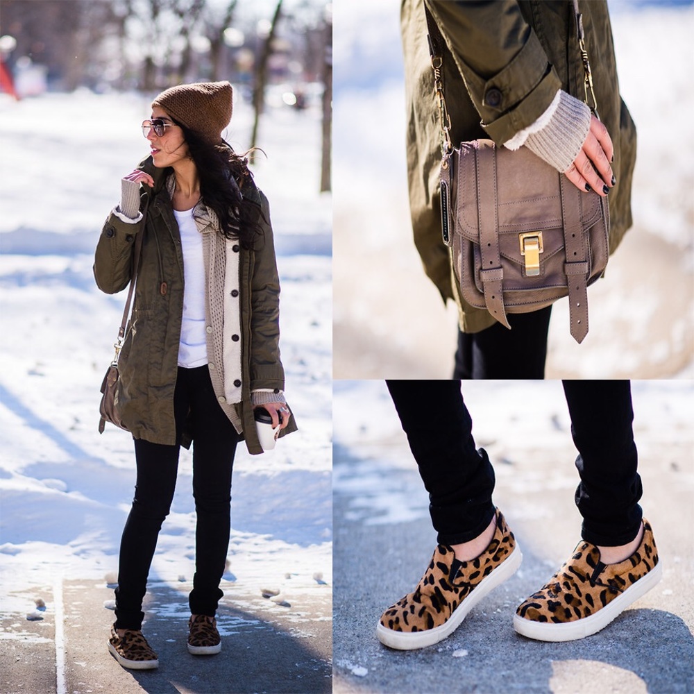 Steve Madden Cow Hair Slip Ons, 8.5