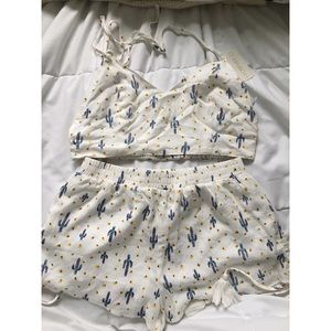 NWT Boho cactus two piece set