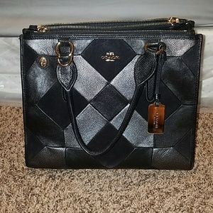 Authentic leather coach purse