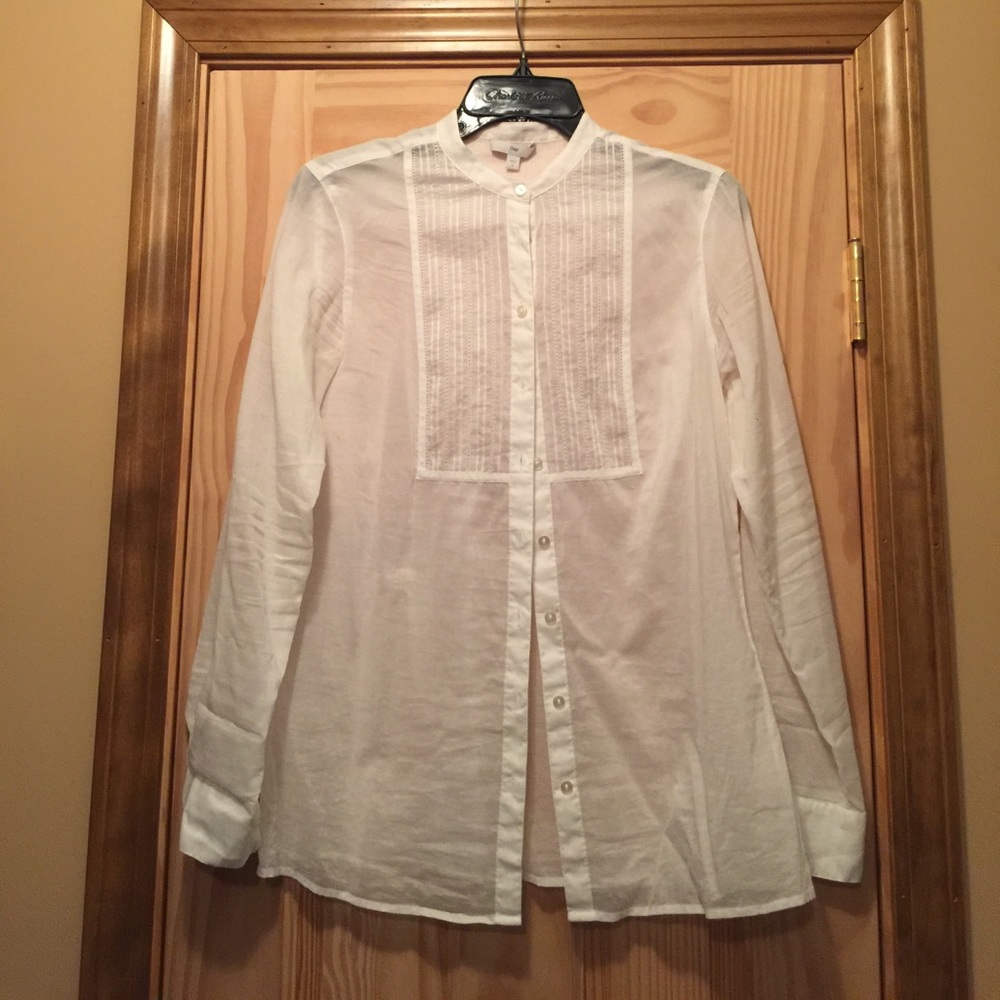 White Gap Blouse Size Sm!