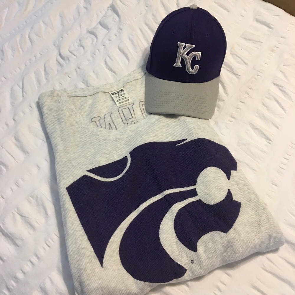 PINK Kansas State Long Sleeve Thermal Tee