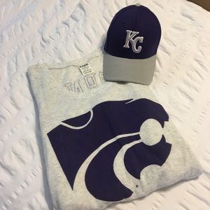 PINK Kansas State Long Sleeve Thermal Tee