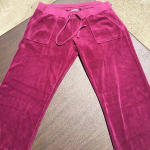 Juice Couture Velour Track Pants EUC