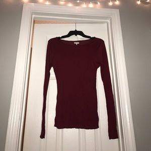Burgundy Intimately Free People Top