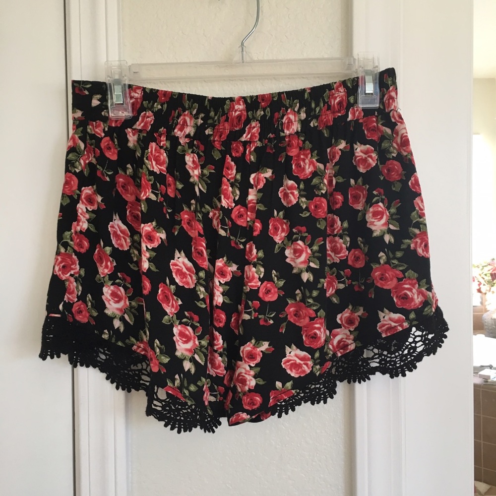 Floral Rose Shorts