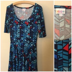 LuLaRoe Red & Blue Nicole